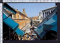 M4384 VENEZIA MERCATO DI PONTE DI RIALTO BOLLO COMM. PRESEPE VIVENTE VIAGGIATA