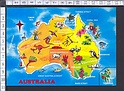 M9732 AUSTRALIA MAP STAMP AUSTRALIAN ANTARCTIC TERRITORY Viaggiata