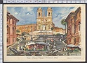 N3361 Roma acquarello di Aldo Raimondi - Pubblicita sul retro (BIOBIDODICI SERONO MEDICINALE FARMAC