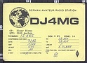 O4903 QSL GERMAN AMATEUR RADIO STATION DJ4MG