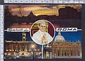 N7673 SALUTI DA ROMA VEDUTE E PAPA PAOLO VI POPE Viaggiata