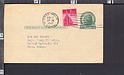 B1960 USA 1947 INTERO POSTALE 1 cent CON AGGIUNTA 2 cents VG