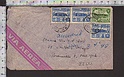 B5319 PERU Postal history 1947 SERVICIO AEREO PRIMER VUELO PIA LIMA NUEVA YORK 50 CTS