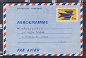 B2725 FRANCE AEROGRAMME 1973 USED