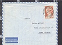 B1987 GREECE 1957 Envelope Storia Postale