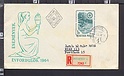 B4349 magyar posta fdc 1964 registered HUNGARY miskolc
