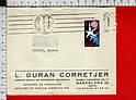 B5821 SPAIN Postal History 1958 EXPO BRUSELAS ISOLATO PER ESTERO ESPANA L. DURAN CORRETJER