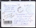 B4729 BULGARIA 2006 BUSTA VIAGGIATA SENZA AFFRANCATURA RACCOMANDATA
