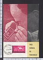 B227 TIMBRO  FORLI GIORNATA DEL FRANCOBOLLO 1961 Marcofilia Cartolina Pubblicita