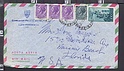 B4326 Italia Storia Postale 1955 POSTA AEREA Lire 100 SIRACUSANA 25 5