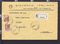 B3990 Italia Storia Postale 1966 MICHELANGIOLESCA Lire 55 SIRACUSANA Lire 90