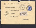 B3247 Storia Postale ITALIA 1966 MICHELANGIOLESCA Lir. 115 RACCOMANDATA Isolato