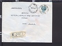 B3646 ITALIA storia postale 1975 SIRACUSANA Lire 300 RACCOMANDATA buco Isolato