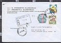 B1641 Storia Postale ITALIA raccomandata 1991 VALORE 3MILA LIRE