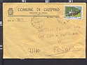 B3629 ITALIA storia postale 1998 LIVIGNO 800 LIR. BUSTA COMUNE DI CARPINO FOGGIA Isolato