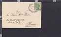 B1956 ITALIA REGNO 1925 cent. 20 MINI BUSTA CON BIGLIETTO DA VISITA CLAUSER DARIO CHIMICO FARMACISTA