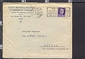 B2097 STORIA POSTALE ITALIA 1938 TARGHETTA P.N.F. MOSTRA DEL DOPOLAVORO BUSTA istituto magistrale ludovico da casoria VG