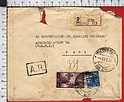 B7723 Italia Storia Postale 1949 DEMOCRATICA Lire 50 30 RACCOMANDATA