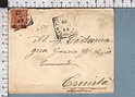 B9723 REGNO Storia postale 1905 FLOREALE SOVRASTAMPA 15 CENTESIMI SU 20