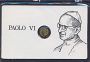 X2120 PAPA PAOLO VI con Moneta d'oro 8 carati GIOVANNI BATTISTA MONTINI POPE COIN
