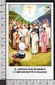 Xsa-11804 S. San LORENZO RUIZ DE MANILA COMPAGNI MARTIRI DI NAGASAKI GIAPPONE Santino