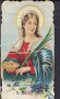 X1598 S. LUCIA V.M. (PIEGHE) Santino Holy Card