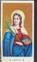 X1789 S. SANTA LUCIA V. M. Santino Holy Card
