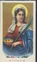 X2715 S. SANTA LUCIA VERGINE MARTIRE Santino Holy Card